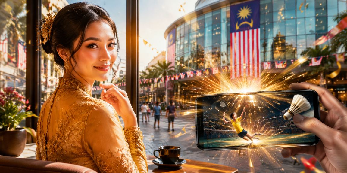 Pengguna dadu di Johor Bahru mengakses sokongan kasino mudah alih dengan pakaian tradisional kebaya