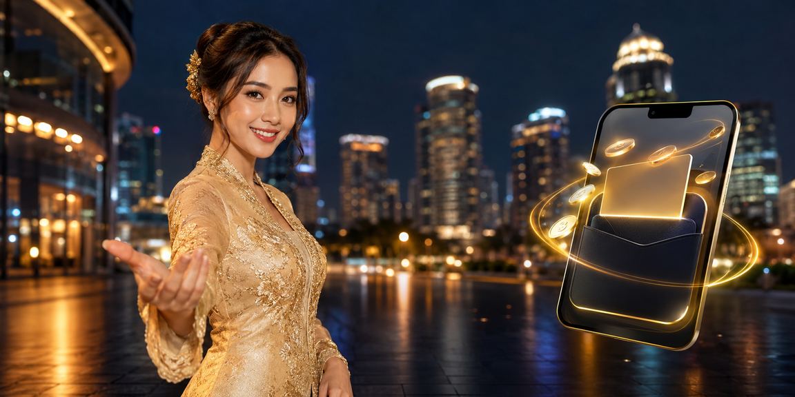 Pengguna wanita Malaysia berkebaya menggunakan platform dadu di Petaling Jaya